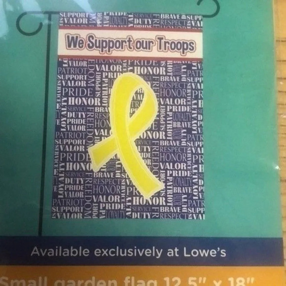 Art flag‎ we support our troops size 12/5 by18 - Picture 3 of 8